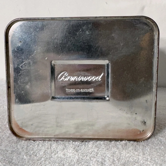 Vintage Brentwood Brown Painted Metal Small Tea Canister With Lid - Picture 6 of 10